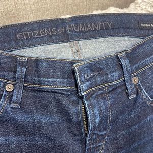 Dark blue citizens of humanity jeans. Look brand new.